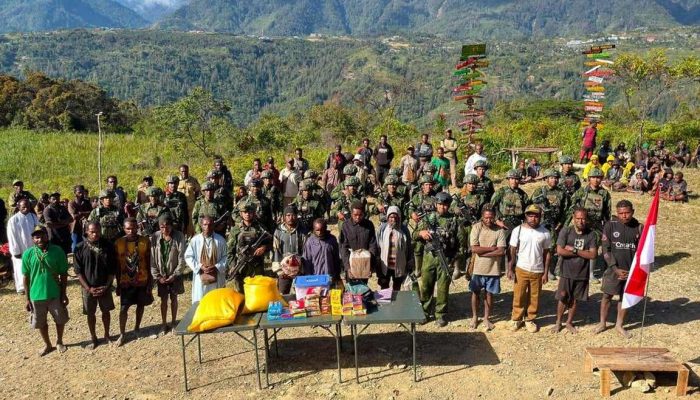Koops TNI Habema Kuasai Markas Transit TPNPB-OPM di Intan Jaya, Empat Senjata Diamankan
